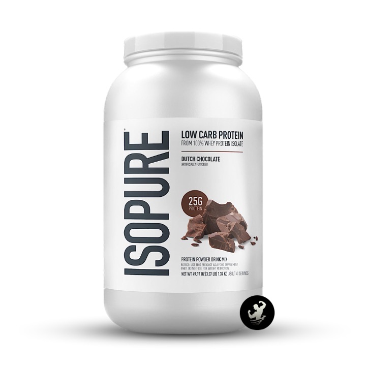 (3LB) Isopure Protein Powder Low Carb – Chocolate (Logo)