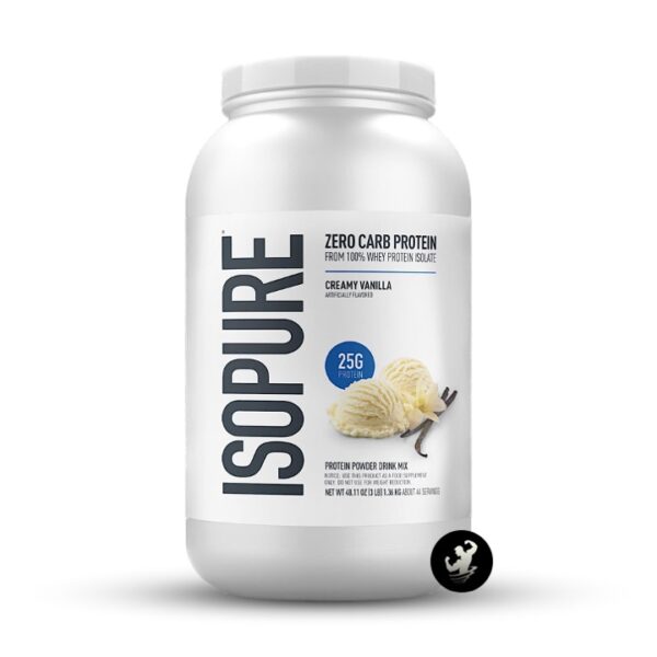 (3LB) Isopure Protein Powder Zero Carb - Creamy Vanilla (Logo)