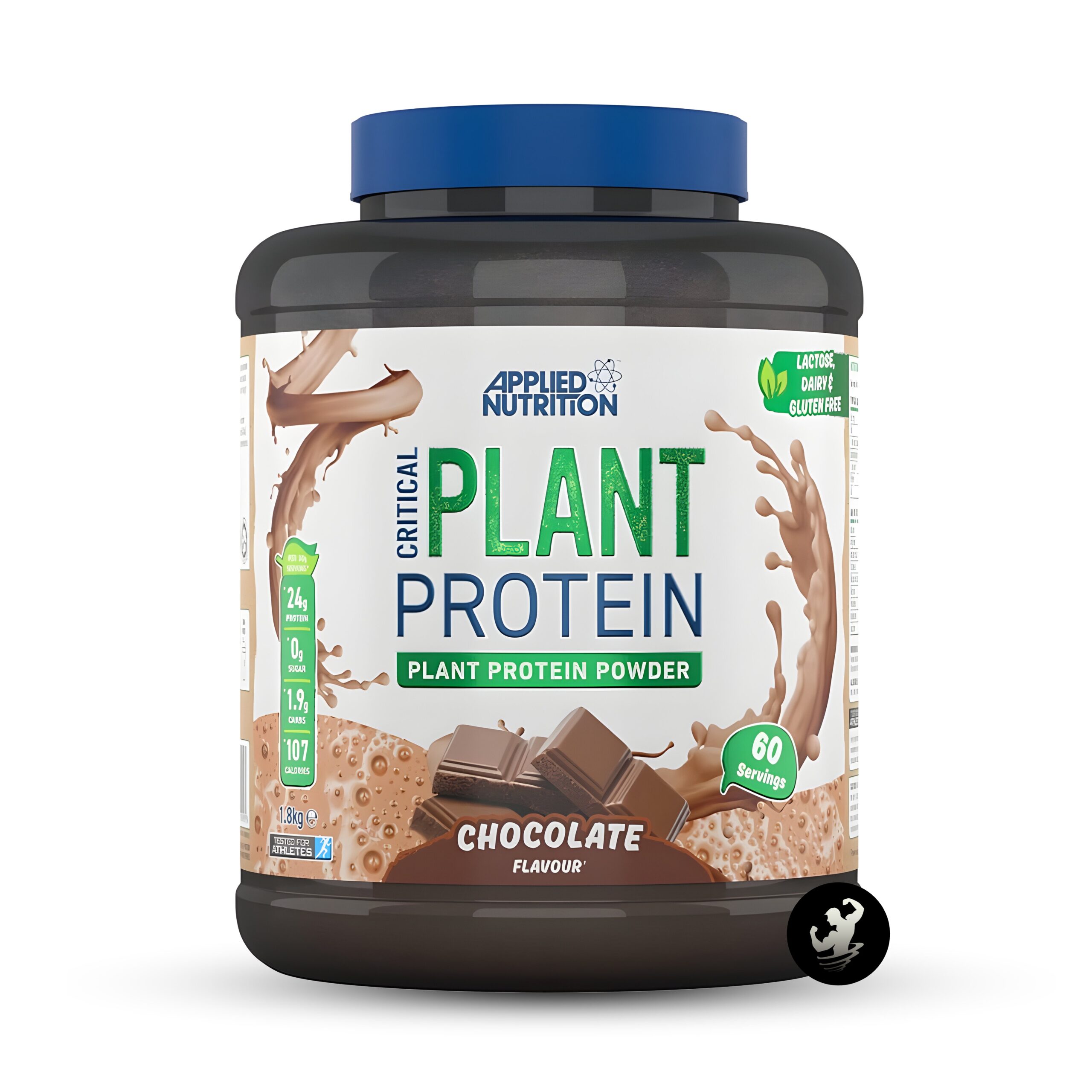 (1.8kg) Critical Plant Protein – Chocolate (Logo)