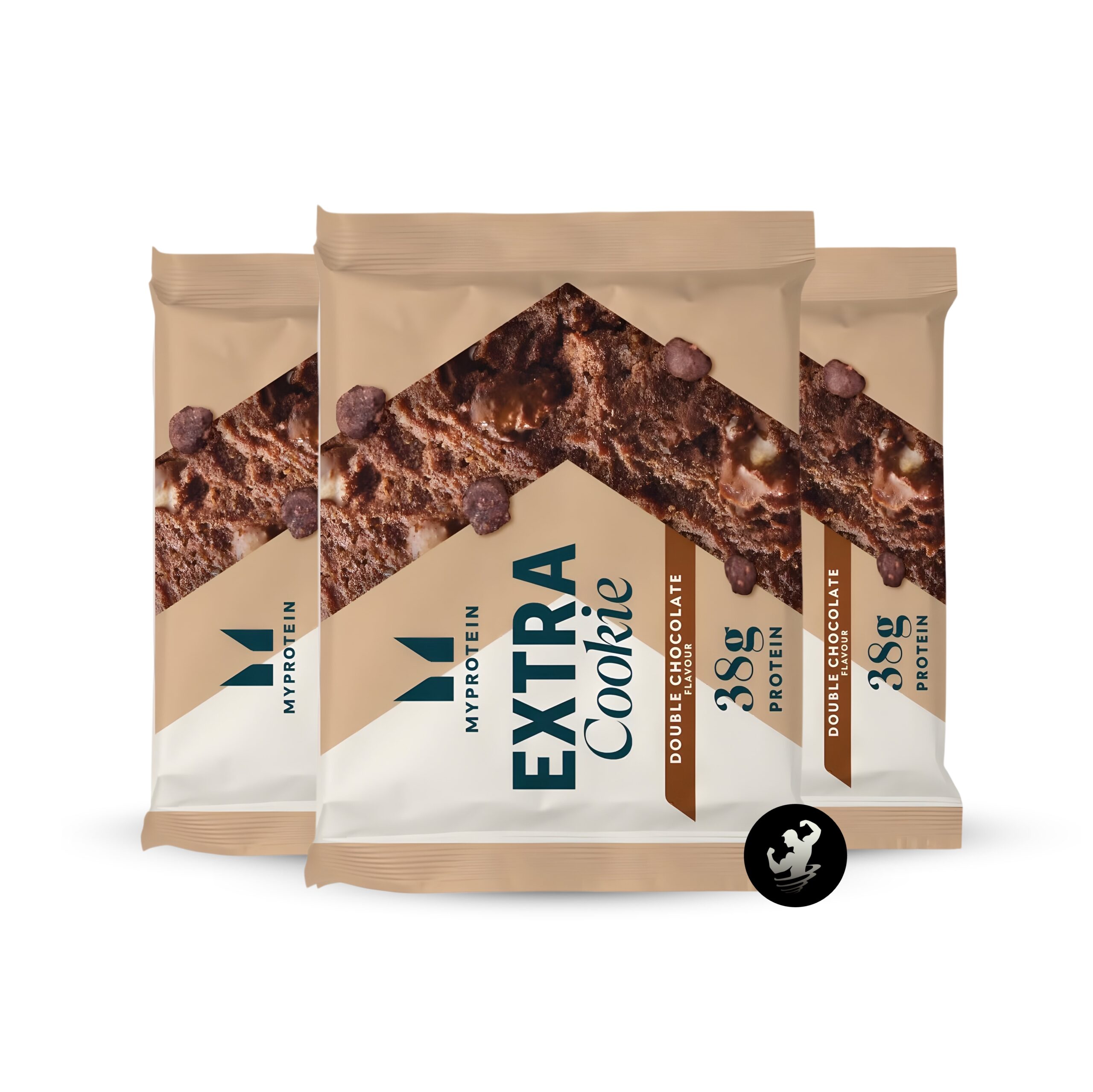 (x3) (38gr) Myprotein Extra Cookie – Double Chocolate (Logo)