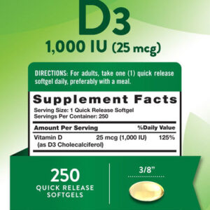 VITAMINA D3 1,000 IU - Imagen 3