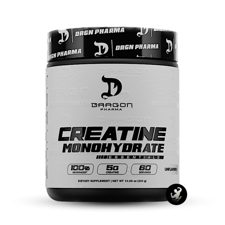 (300gr) Creatine Monohydrate Essentials – Unflavored (Logo)