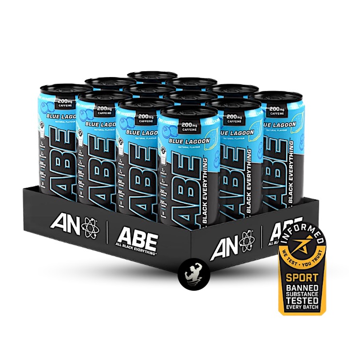 (330ml) Abe Energy Drink Blue Lagoon x 12 (Logo)